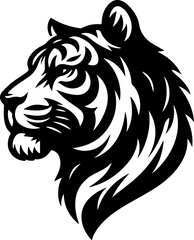 sketch vector illustration image design icon logo symbol tiger head abstract modern 
