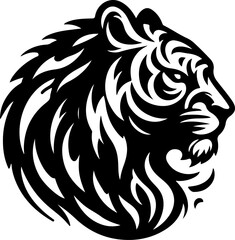 sketch vector illustration image design icon logo symbol tiger head abstract modern king of the jungle