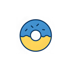 Fototapeta premium Donut Icon - Fast Food and Snack Icons Set