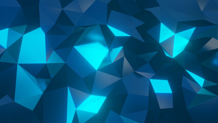 abstract blue background with triangles