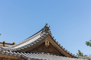 Naklejka premium 晴天の山之上住吉神社