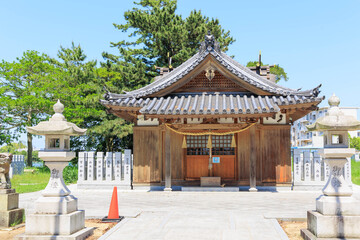 Obraz premium 晴天の山之上住吉神社
