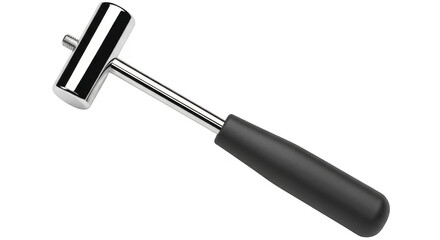 Obraz premium Neurological reflex hammer, a medical diagnostic tool used by doctors for testing patient reflexes, isolated on transparent background