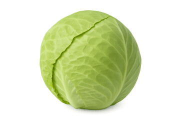 Fototapeta premium Fresh green cabbage on transparent background
