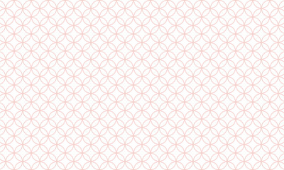 ピンク色の可愛い七宝模様のネットフレーム