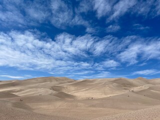 sand dunes and blue sky