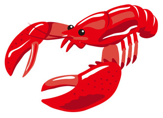 Red Lobster Illustration