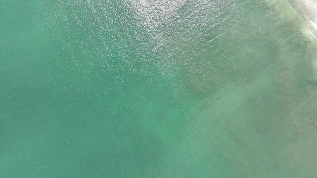 久慈浜海岸の沖合を空撮