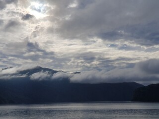 storm clouds over the sea