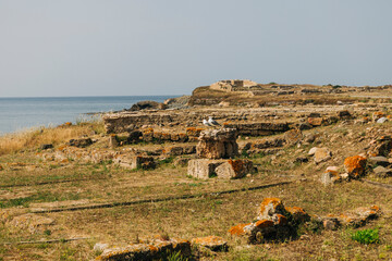  Seaside archaeological site in ancient Nora