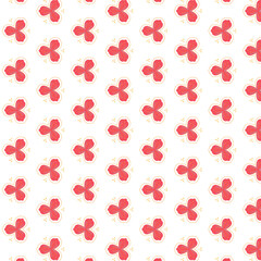 seamless pattern with red hearts