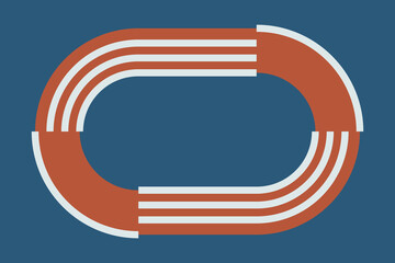 Abstract running track