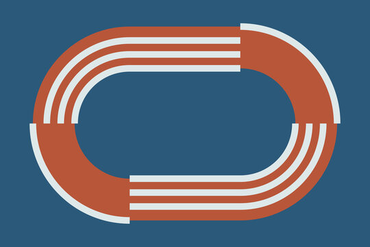 Abstract running track