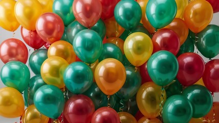 Balloons of Joy Title and tags for vibrant celebration and party decorations