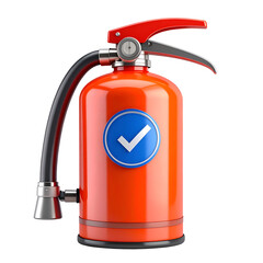 Obraz premium Red fire extinguisher safety image