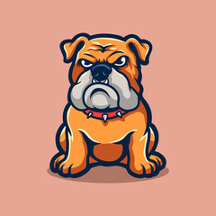bulldog vector illustration design