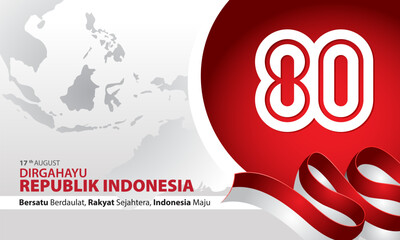 the 80th anniversary of Indonesian Independence day, the government adopted the main theme "United Sovereignty, Prosperous People, Advanced Indonesia"