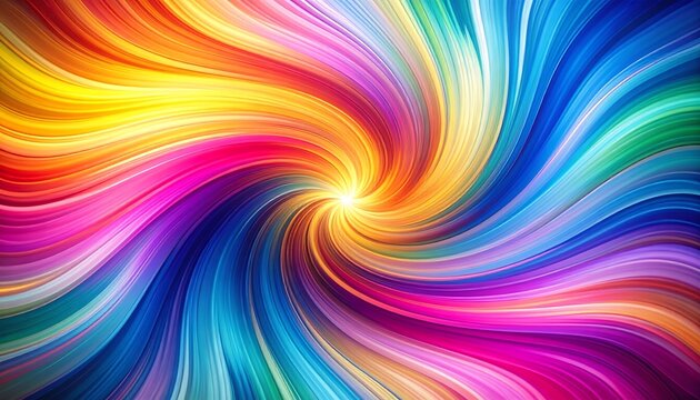Vibrant swirling colors - Powered by Adobe