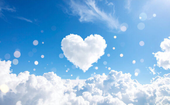 ハートの雲 ハート雲のスマホ無料待受 [242] | フォトック待受