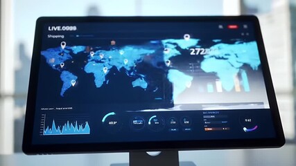 Global Shipping Network Tracking with Live Data Analytics Dashboard and Visualizations