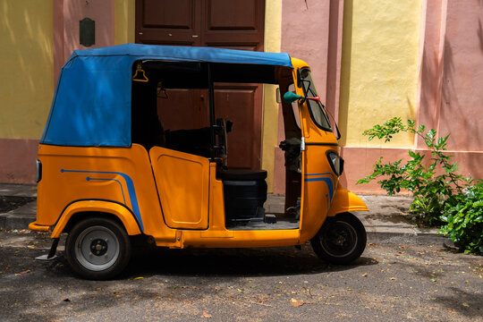 Autorickshaw in close view 