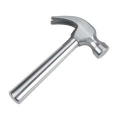 Shiny hammer isolated on dark background a detailed image of a steel tool for construction and carpentry projects