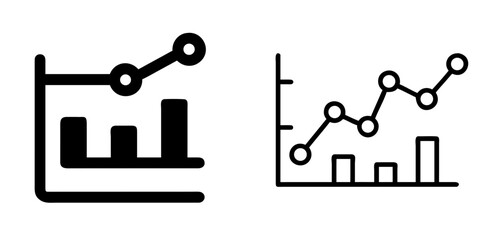 Data Chart Icon for Business Visualization and Performance Analytics Dashboard