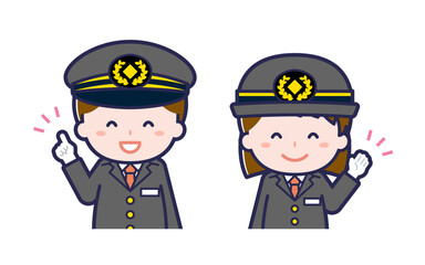 運転士／2人組／男女 01