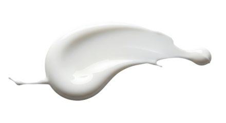 elegant modern detailed professional high quality White Cream Splash on a Black Background