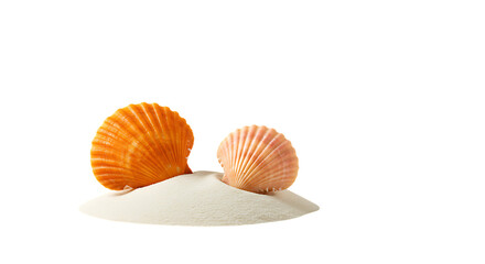 A watercolor style blob with a peach and white color scheme on a black background