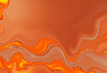 Fluid, radiant orange abstract geometric shapes on a cool, captivating background,  intense,  bold
