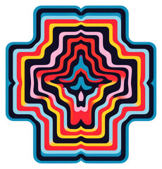 Fototapeta premium PNG Key art abstract pattern.