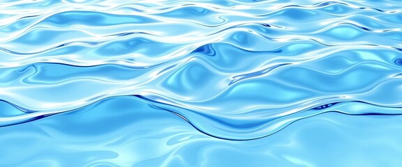 Abstract wavy water surface, white background, vector illustration,  minimalist,  serene