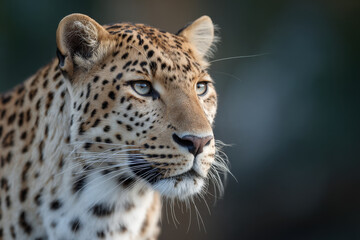 Fototapeta premium capture stunning portraits of top endangered animals set against minimalistic background with soft bokeh
