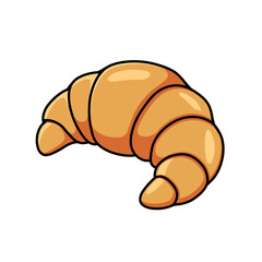 Croissant Cartoon Illustration