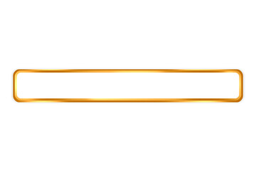 Elegant metallic gold horizontal frame for luxury projects - Original metallic gold artwork made with precision for upscale and stylish designs