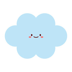 Blue Clouds Flat Vector Set