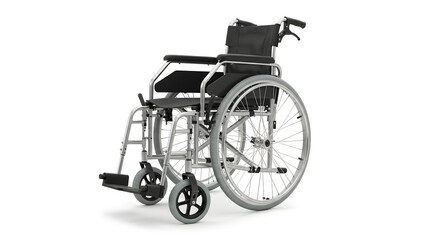 Wheelchair on white background 