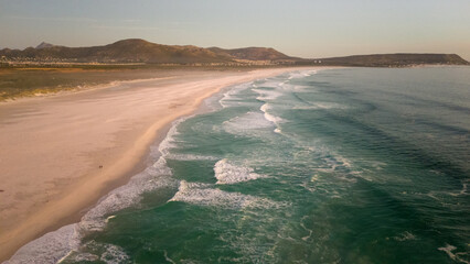 Empty Beach with Gentle Surf