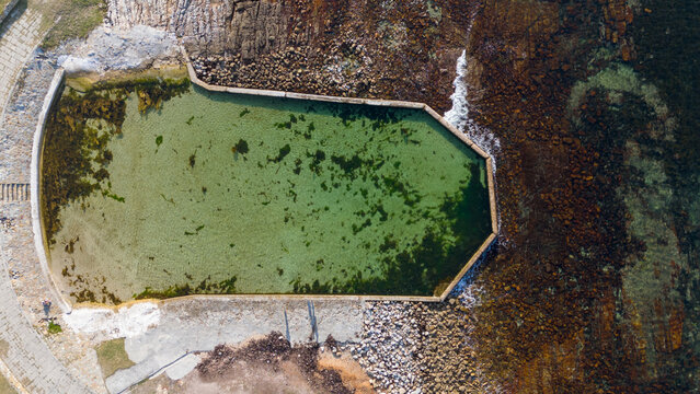 Natural Seawater Pool from Above