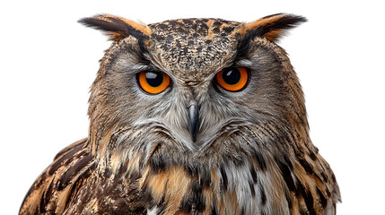 Obraz premium Close-up of an owl's intense gaze.