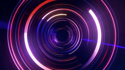 Abstract purple and red circular patterns graphic design