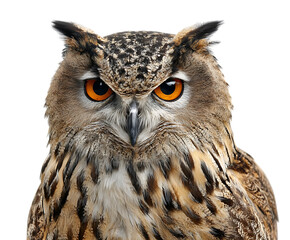 Majestic owl with piercing gaze