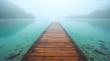 Obraz premium pier on the lake
