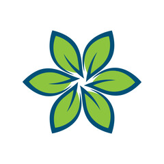 fresh leaf logo design for natural life