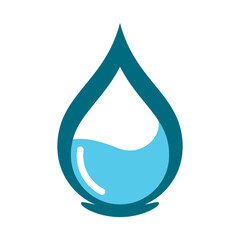 fresh blue water drop design