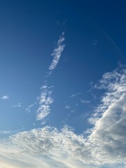 blue sky with clouds