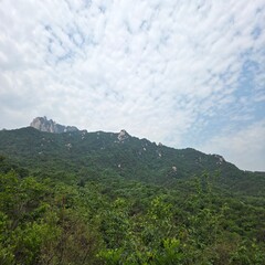 Fototapeta premium mountain landscape with clouds