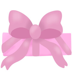 pink ribbon bow gift presents 