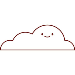 Blue Clouds Flat Vector Set